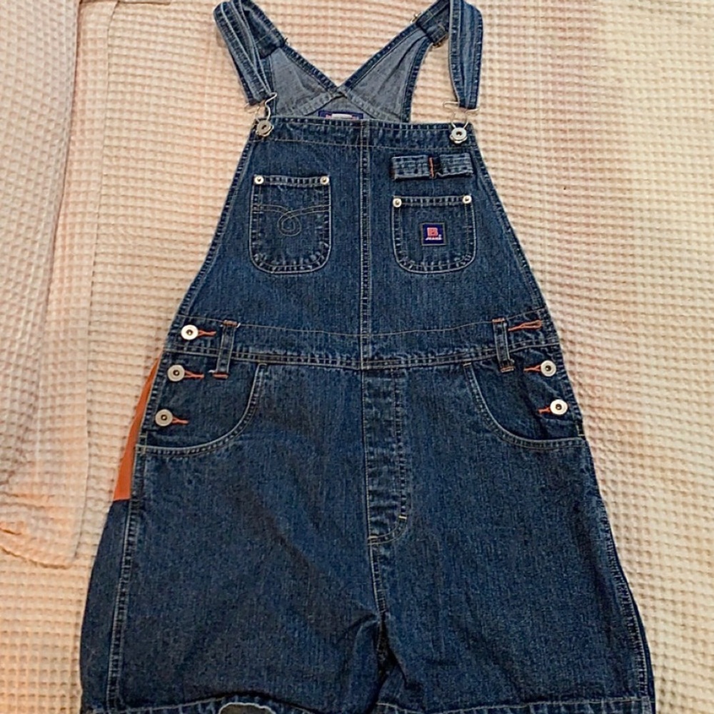 VINTAGE BUM Jeans Overalls with Orange detailing
